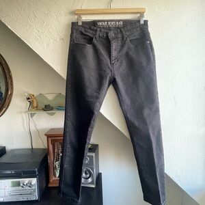 Vintage Genes Black Slim Men's Jeans | 34x30